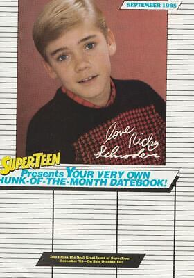 Ricky Schroder magazine pinup clipping teen idols Superteen confused 80’s pix