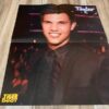 Selena Gomez Taylor Lautner teen magazine poster clipping blue dress Tiger Beat - Image 2