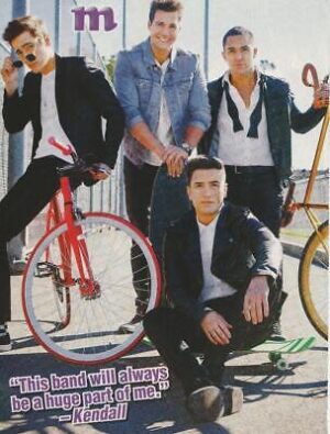 Big Time Rush One Direction teen magazine pinup clipping teen idols bikes pix