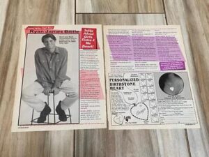 Ryan James Bittle teen magazine pinup clipping Teen Beat Sweet Valley High Bop