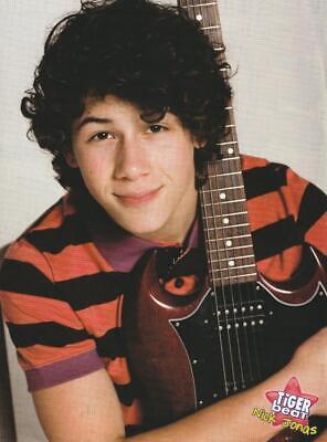 Jonas Brothers Nick Jonas teen magazine pinup clipping guitar Tiger Beat pix