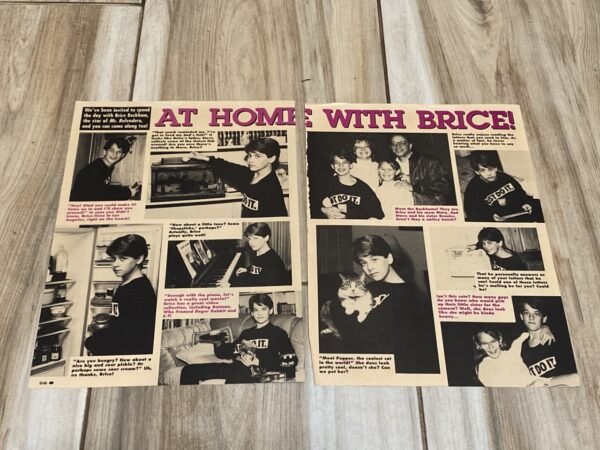 Brice Beckham teen magazine clipping at home Teen Set