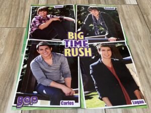 Big Time Rush Selena Gomez teen magazine poster photo shoots Bop