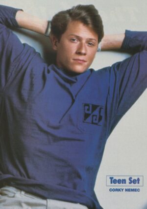 Corin Nemec Jason Priestley Wil Wheaton teen magazine pinup Teen Set blue shirt