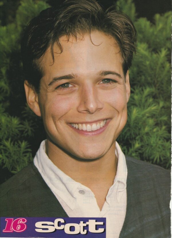 Scott Wolf teen magazine pinup beautiful smile 16 magazine