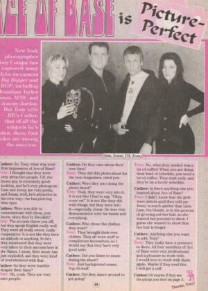 Ace of Base All-4 One teen magazine clipping picture perfect