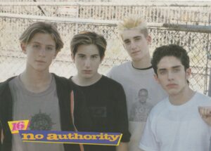 No Authority teen magazine pinup Boy band Ricky Rebel Josh Keaton 16 mag