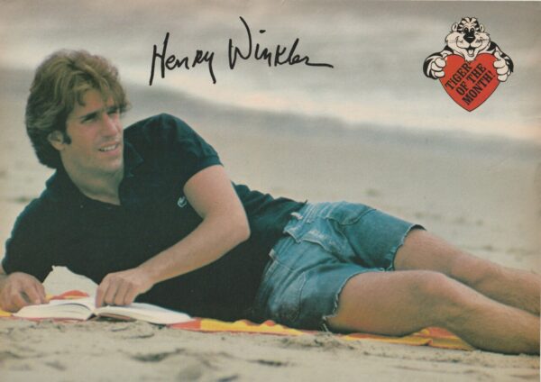 Henry Winkler Robby Benson teen magazine pinup barefoot sand beach Tiger Beat