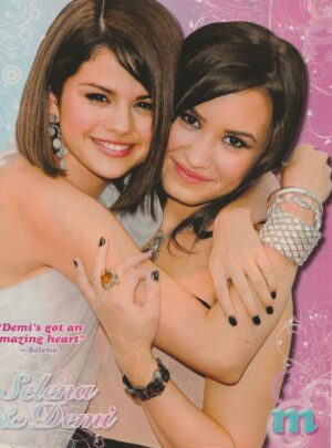 Selena Gomez Demi Lovato Miley Cyrus teen magazine pinup freinds M