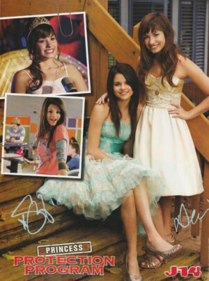 Selena Gomez Demi Lovato teen magazine pinup Princess Protection Program J-14