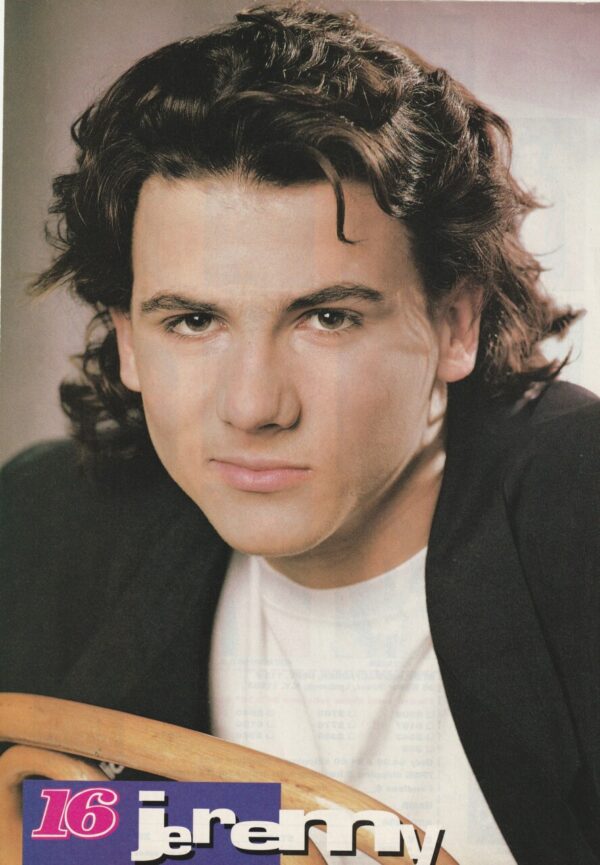 Jeremy Jackson teen magazine pinup 16 mag chair 90's teen idols