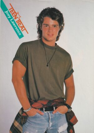 Joey Lawrence Christian Slater teen magazine pinup ripped jeans Teen Beat