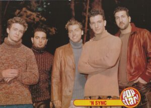 Nsync teen magazine pinup This I promise you video shoot Pop Star
