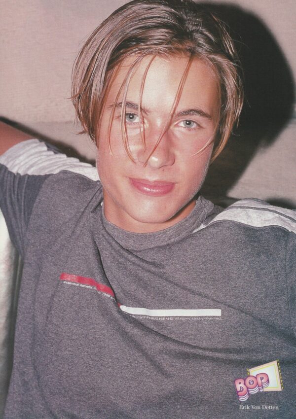 Erik Von Detten 98 Degrees teen magazine pinup bangs in hair Bop