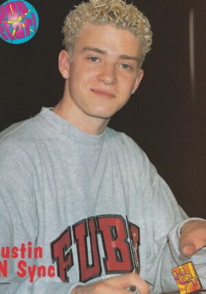 Justin Timberlake teen magazine pinup Pop Star Pop Sensation star Nsync