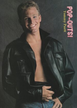 Tommy Puett Will Smith teen magazine pinup shirtless leather jacket Pop Outs teen idols