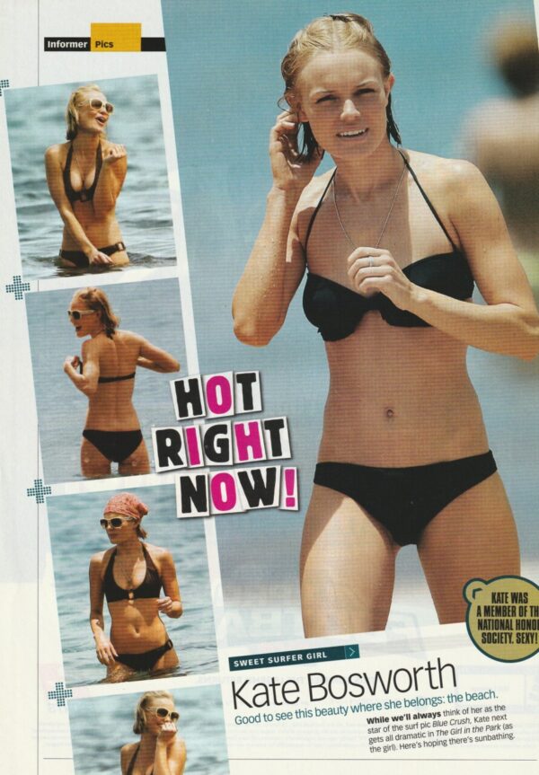 Kate Bosworth teen magazine clipping swimsuit beach sexy hot