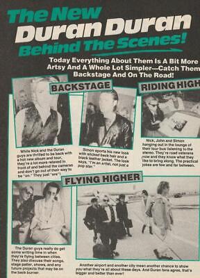 Duran Duran Bay City Rollers teen magazine magazine pinup clipping behind scenes