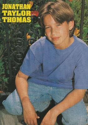 Jonathan Taylor Thomas teen magazine magazine pinup clipping squatting JTT Bop