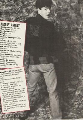 Jordan Knight Donnie Wahlberg New Kids on the block magazine pinup clipping butt