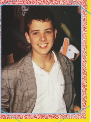 Joey Mcintyre teen magazine pinup New Kids on the block necklace