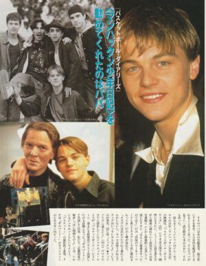 Leonardo Dicaprio teen magazine pinup Japan multi pics pix