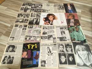 Debbie Gibson teen magazine clippings hot lot on stage pop icon teen beat