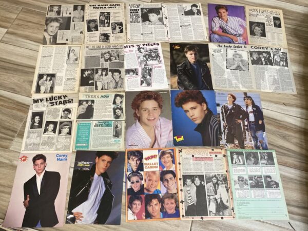 Corey Haim teen magazine pinup clippings lot teen idols lot 1 Teen Beat Bop Tiger Beat