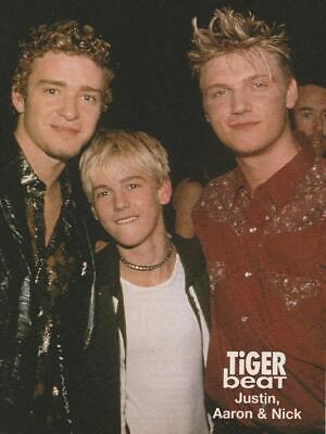 Aaron Carter Nick Carter Justin Timberlake teen magazine pinup clipping Rip RARE