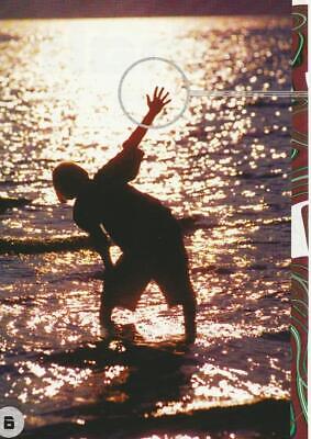 Aaron Carter teen magazine pinup clipping barefoot beach Japan Bop Rip Teen Beat
