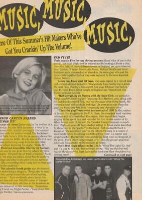 Aaron Carter Five teen magazine pinup clipping Music hit makers Bop Tiger Beat