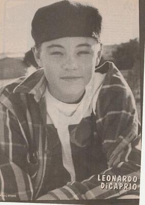 Leonardo Dicaprio teen magazine pinup clipping All-Stars Gilbert Grape hat Bop