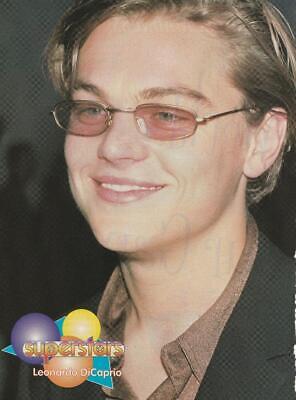 Leonardo Dicaprio teen magazine pinup clipping glasses Superstars close up pix
