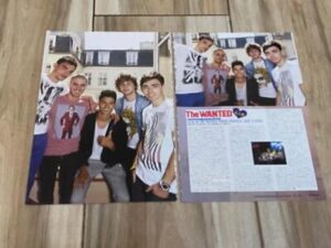 The Wanted teen magazine pinup clipping pix Japan boy band Bop Tiger Beat pix