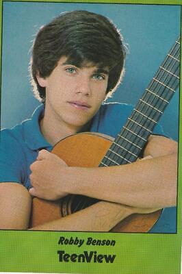 Robby Benson teen magazine pinup clipping Teen View guitar Bop Teen Beat