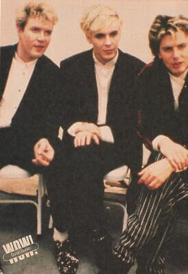 Duran Duran teen magazine pinup clipping Wow chairs rock band teen idols Bop