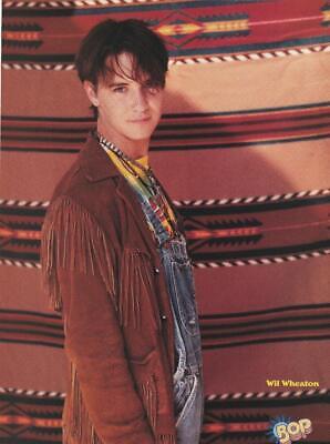 Wil Wheaton Leonardo Dicaprio teen magazine pinup clipping Bop overalls 90's