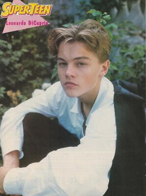 Leonardo Dicaprio teen magazine pinup clipping Superteen young bangs 90's