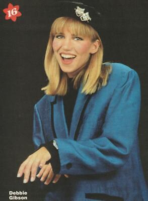 Debbie Gibson Johnny Depp teen magazine pinup clipping 16 Teen Beat laughing pix