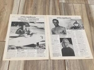 Robert Wingnut Patrick O'connell teen magazine pinup clipping Endless Summer 2