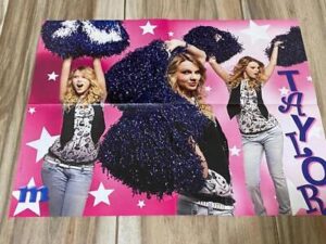 Taylor Swift Taylor Lautner teen magazine poster clipping pix M cheering J-14