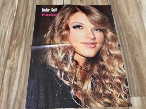 Taylor Swift Taylor Lautner teen magazine poster clipping pix faces curly hair