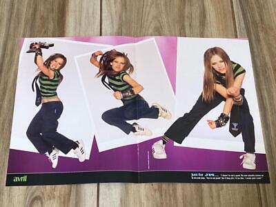 Avril Lavigne teen magazine poster clipping jumping J-14 rocker idol ...