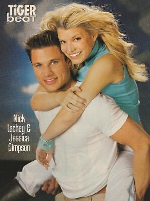 Jessica Simpson Nick Lachey 98 Degrees teen magazine pinup clipping Tiger Beat