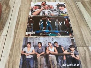 3 The Wanted teen magazine poster clipping pix Japan Bop Port It Hey Pop Star