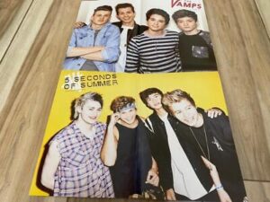 The Vamps 5 Seconds of Summer Louis Tomlinson One Direction teen magazine poster
