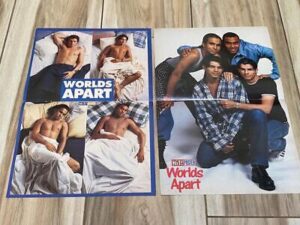 2 Worlds Apart teen magazine poster clipping boyband shirtless bed Hit Bop J-14