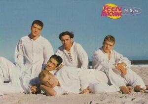 Backstreet Boys Nsync teen magazine magazine pinup clipping barefoot Teen beach
