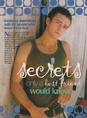 Justin Timberlake Nsync teen magazine magazine pinup clipping muscles hottie