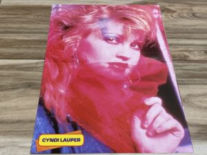 Cyndi Lauper teen magazine poster Bravo rare pix hot